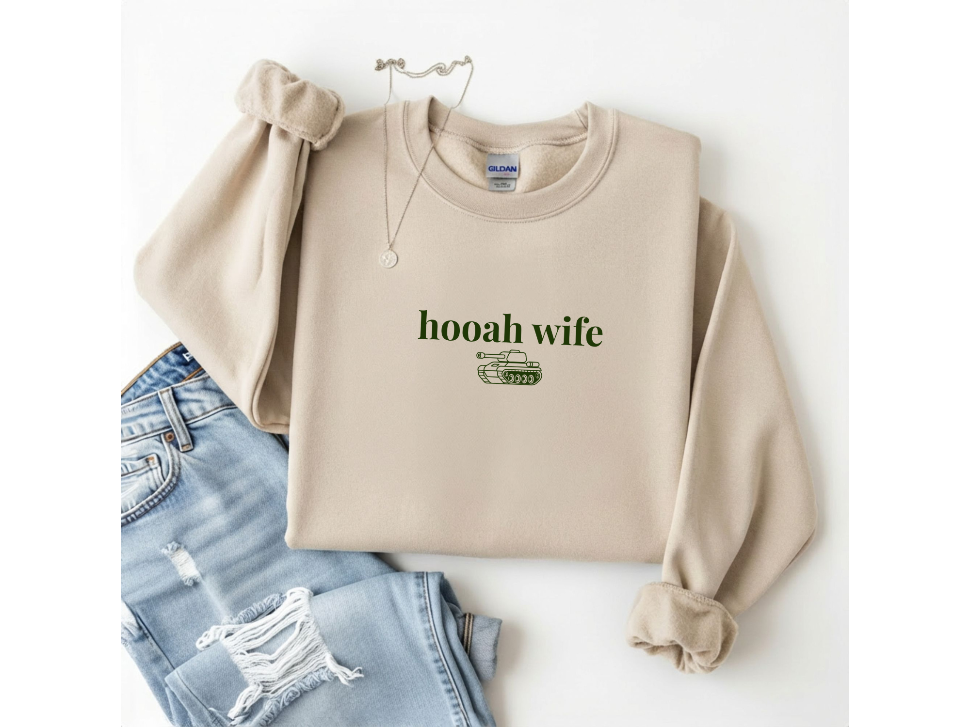 Proud Army Wife Crewneck