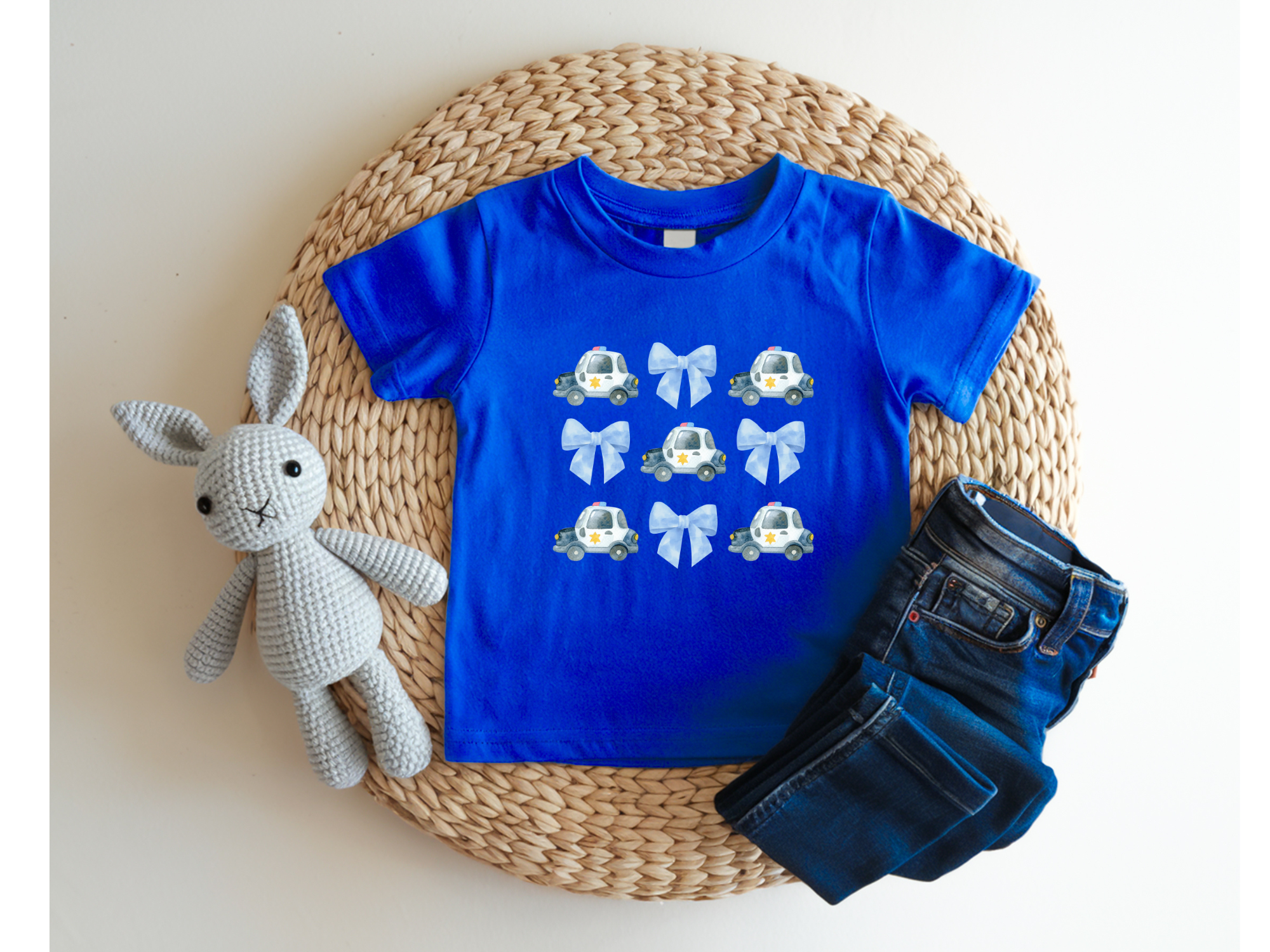 Little Police Bow Toddler Tee