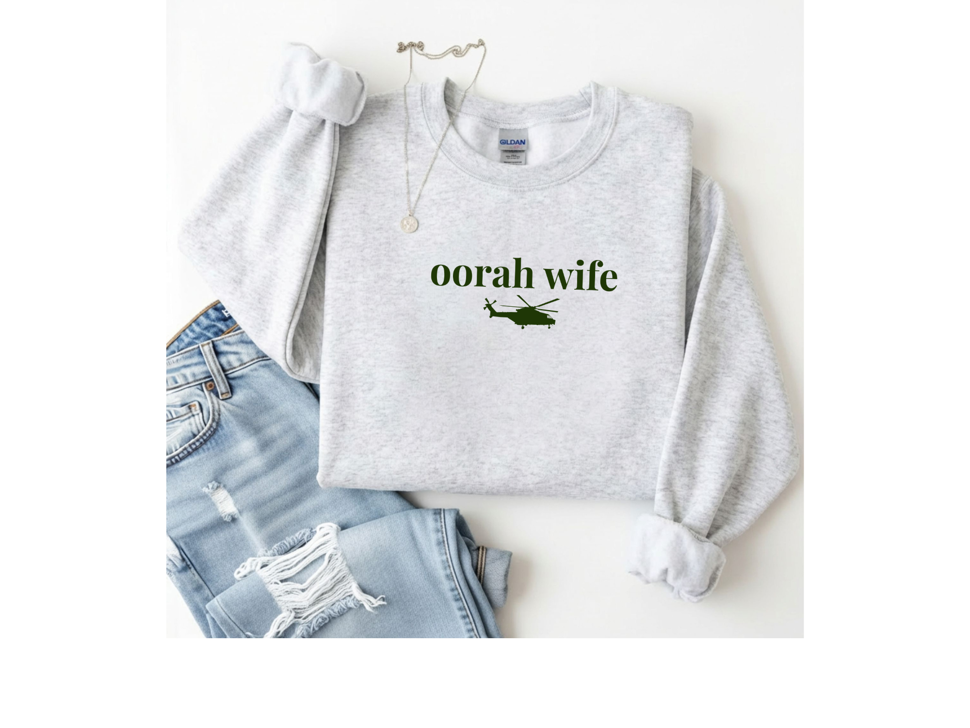 Proud Marine Wife Crewneck