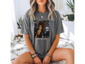 Brunette EMS Girl "I Live Here Now" Graphic Tee