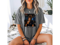 Brunette 911 Dispatcher Girl "I Live Here Now" Graphic Tee