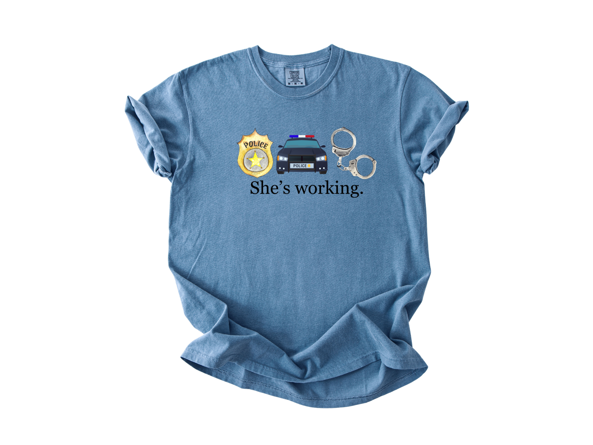 "She's Working" - Police Unisex Tee