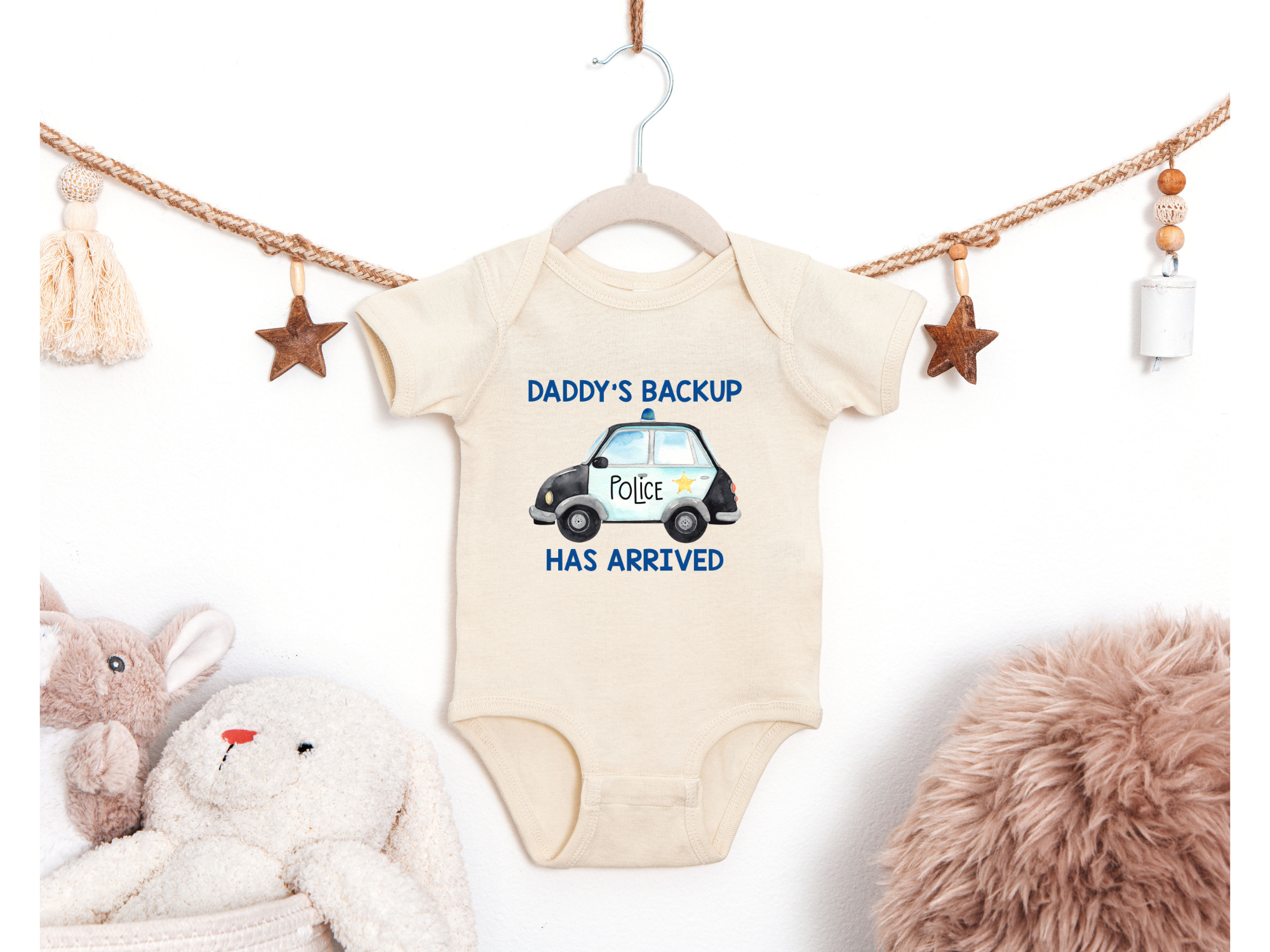 Daddy's Backup Has Arrived Baby Bodysuit