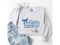 LEO Wife Crewneck - Blue Floral Edition