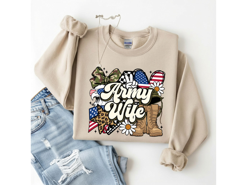 Army Wife Crewneck