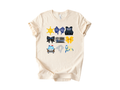 Blue Bow Police Girl Youth Tee