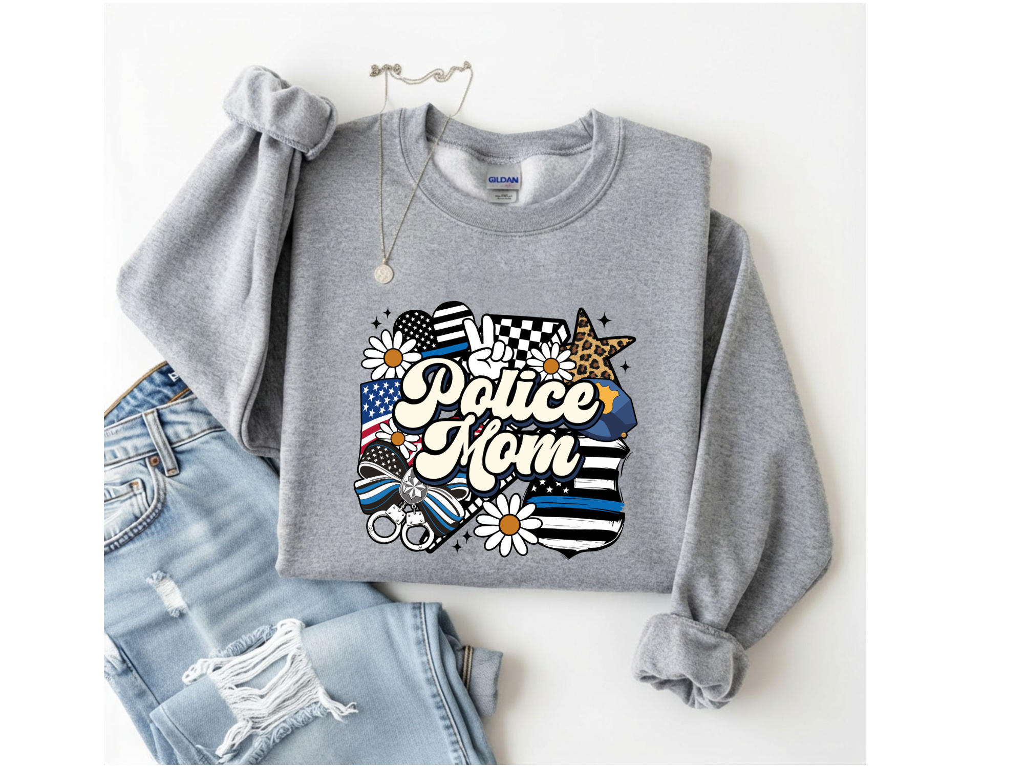 Police Mom Crewneck