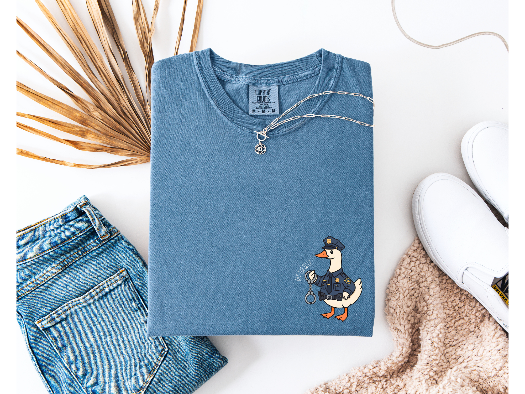 "Got Too Silly" Police Goose Tee