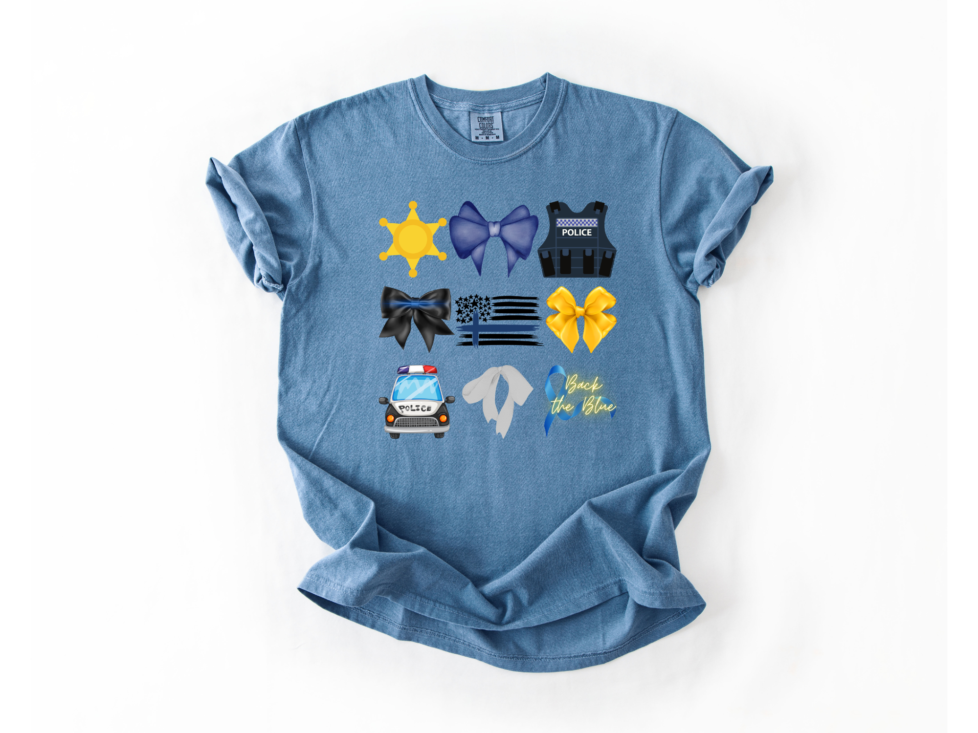 Back the Blue Bow Tee