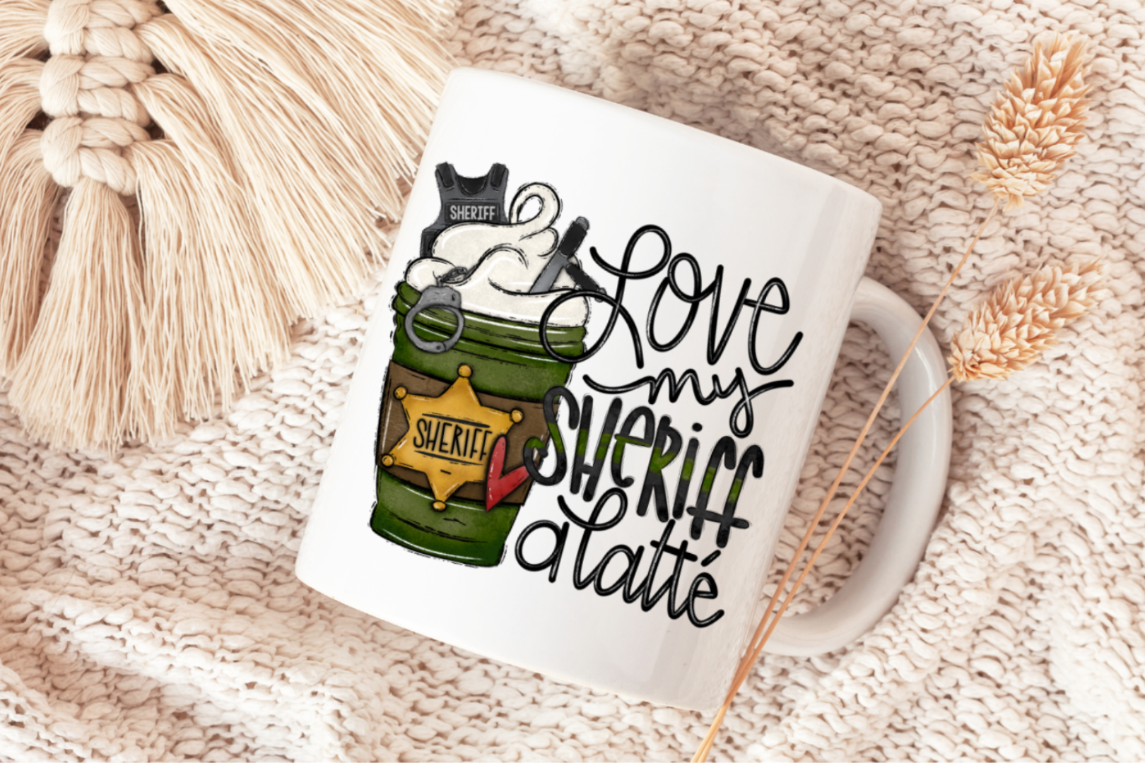 Love My Sheriff a Latte - Mug